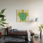 Green Sea Turtle Wood Wall Art Gallery Image 2