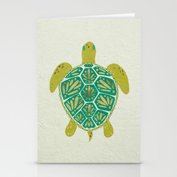 Green Sea Turtle Stationery Card Gallery Image 1