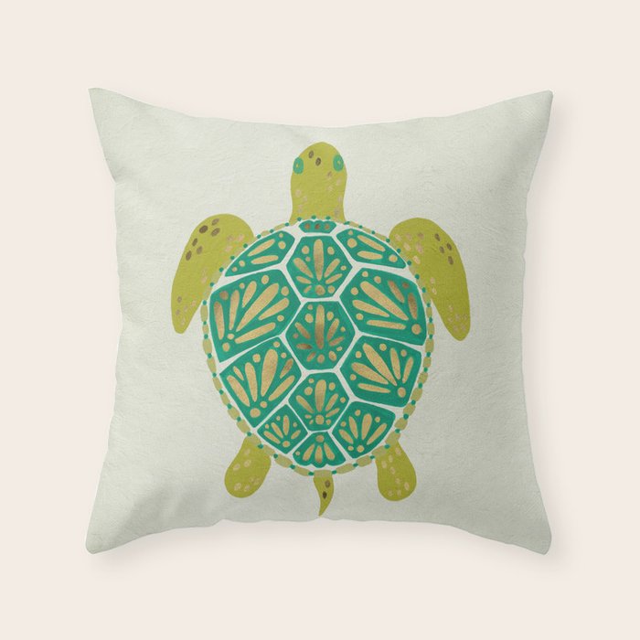 Green Sea Turtle Throw Pillow Gallery Image 6