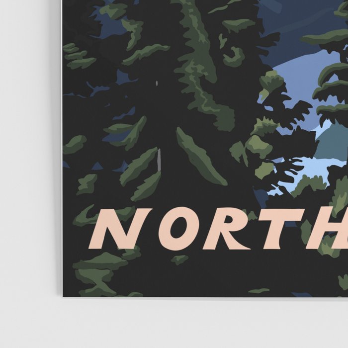 North Cascades National Park, Vintage Poster Gallery Image 3