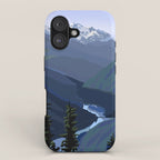 North Cascades National Park, Vintage iPhone Case Gallery Image 1