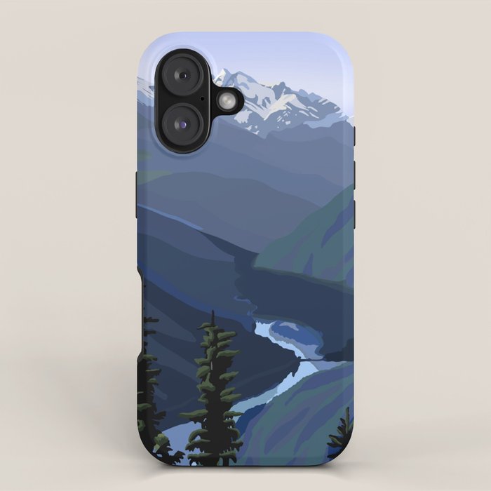 North Cascades National Park, Vintage iPhone Case Gallery Image 1