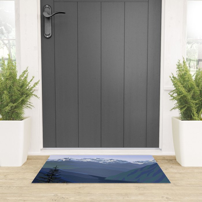 North Cascades National Park, Vintage Welcome Mat Gallery Image 3