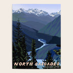 North Cascades National Park, Vintage Poster Gallery Image 4