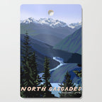 North Cascades National Park, Vintage Cutting Board Gallery Image 1