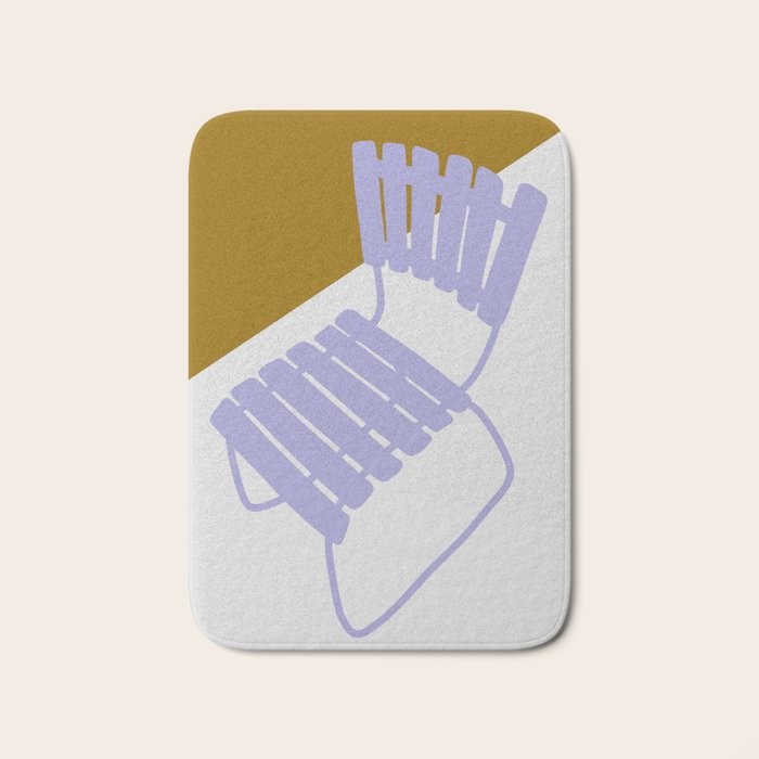 GONE FOR A WALK VIOLET Bath Mat Gallery Image 1