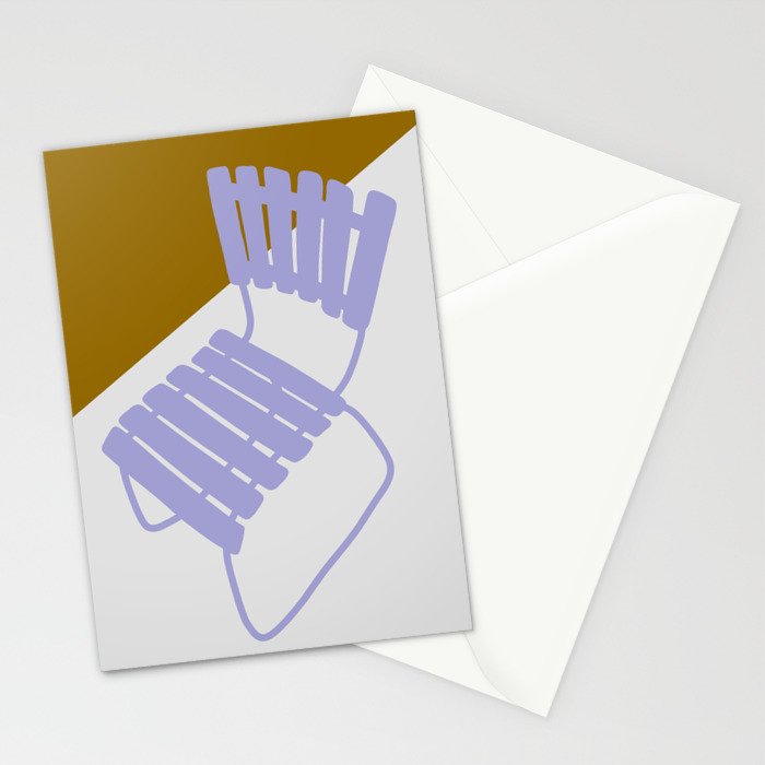 GONE FOR A WALK VIOLET Stationery Card Gallery Image 2
