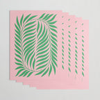 Two Ferns: Azalea & Ocean Green Wrapping Paper Gallery Image 3
