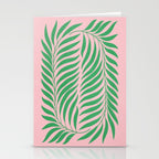 Two Ferns: Azalea & Ocean Green Stationery Card Gallery Image 2