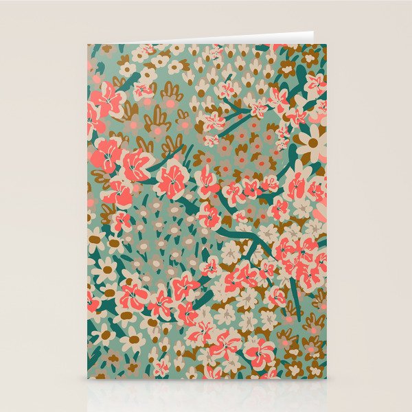 BENGAL KUMA FLORAL Stationery Card Gallery Image 1