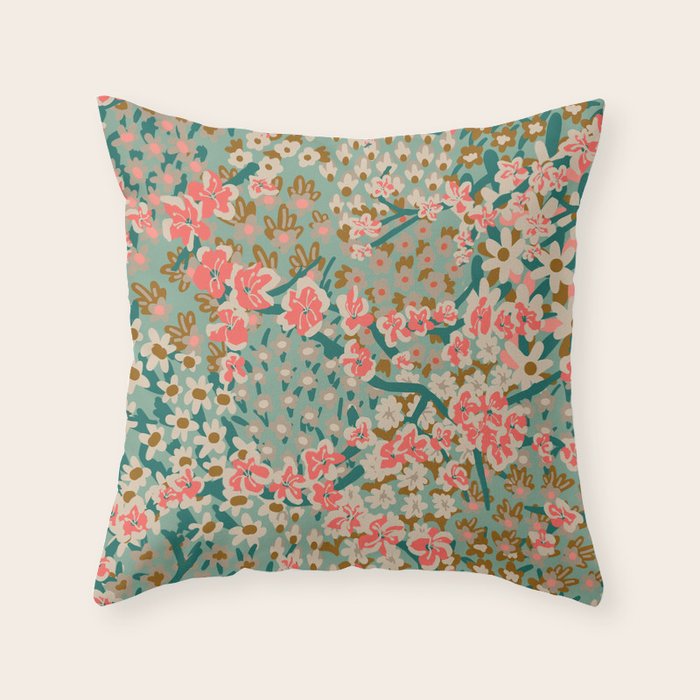 BENGAL KUMA FLORAL Throw Pillow Gallery Image 6