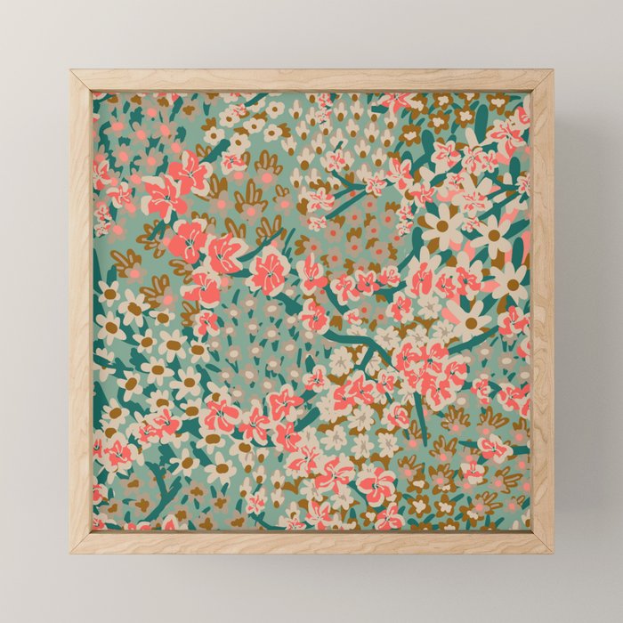 BENGAL KUMA FLORAL Mini Art Print Gallery Image 1
