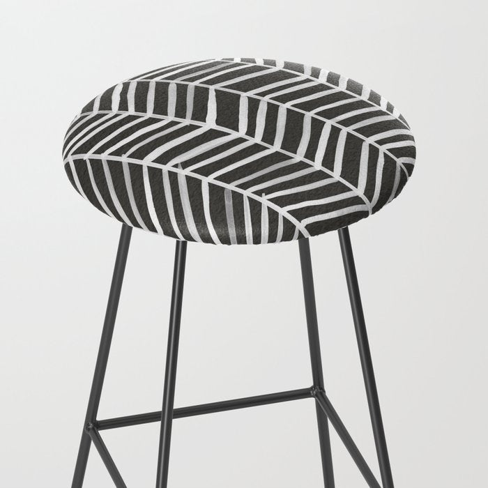 Herringbone - Black & White Stool Gallery Image 2