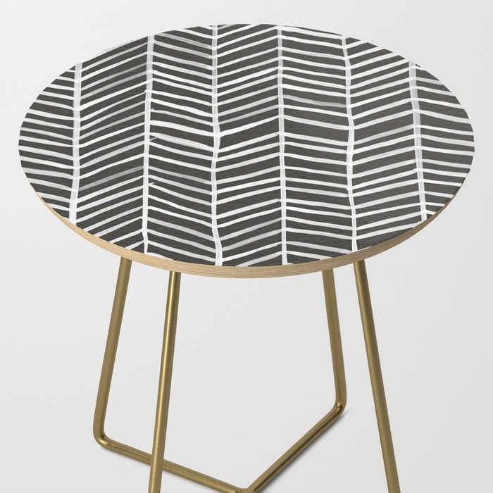 Herringbone - Black & White Side Table Gallery Image 2