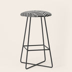 Herringbone - Black & White Stool Gallery Image 1