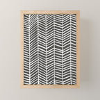 Herringbone - Black & White Mini Art Print Gallery Image 1