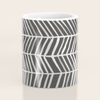 Herringbone - Black & White Coffee Mug Gallery Image 4