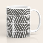 Herringbone - Black & White Coffee Mug Gallery Image 1