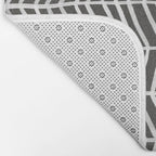 Herringbone - Black & White Bath Mat Gallery Image 2