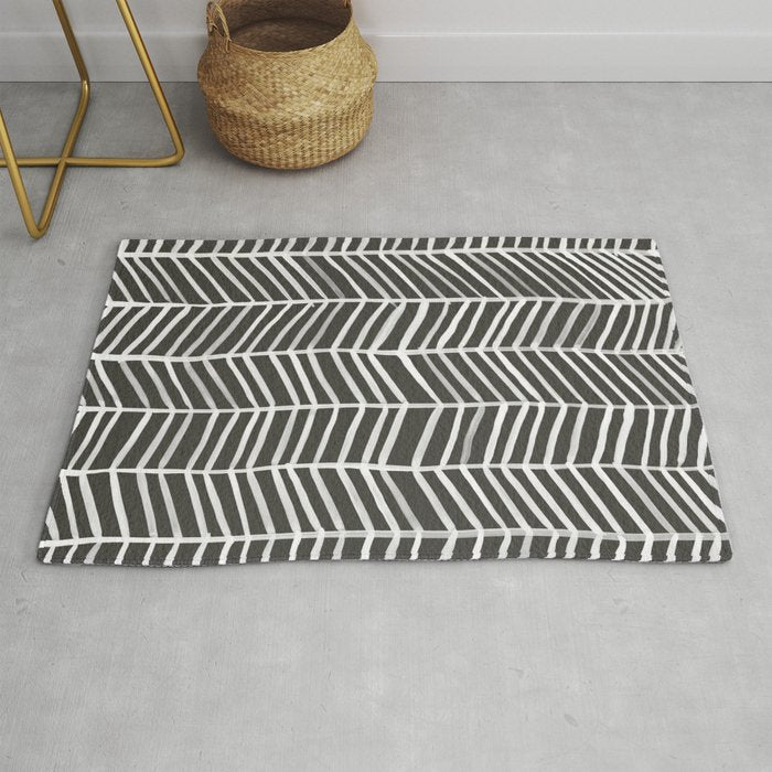 Herringbone â Black & White Rug Gallery Image 1