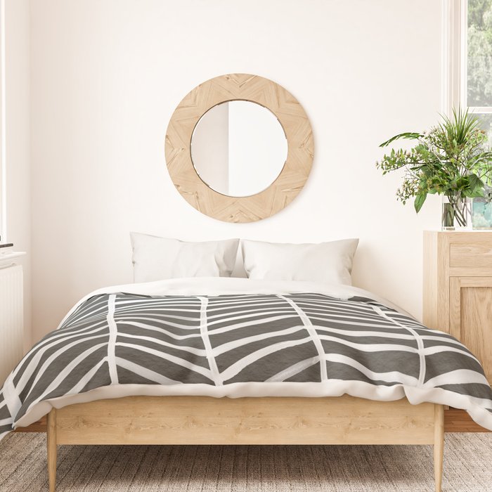 Herringbone - Black & White Duvet Cover Gallery Image 3