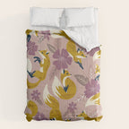 Foxes & Blooms - Lavender Palette Comforter Gallery Image 6