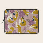 Foxes & Blooms - Lavender Palette Laptop Sleeve Gallery Image 1