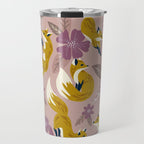 Foxes & Blooms - Lavender Palette Travel Mug Gallery Image 1