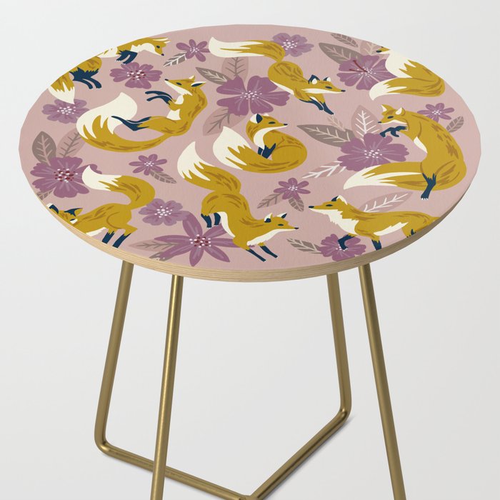 Foxes & Blooms - Lavender Palette Side Table Gallery Image 2