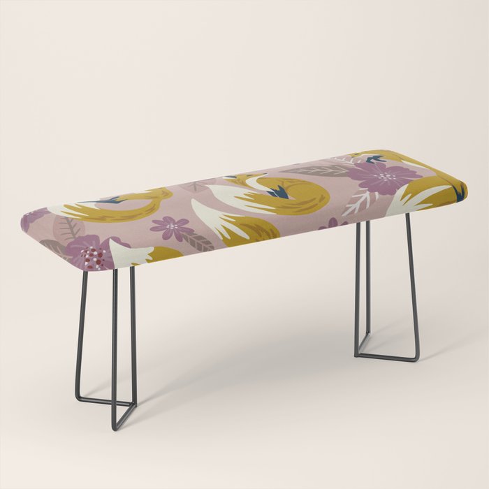 Foxes & Blooms - Lavender Palette Bench Gallery Image 1