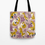 Foxes & Blooms - Lavender Palette Tote Bag Gallery Image 1