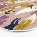 Foxes & Blooms - Lavender Palette Bath Mat Gallery Image 3