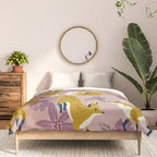 Foxes & Blooms - Lavender Palette Comforter Gallery Image 3