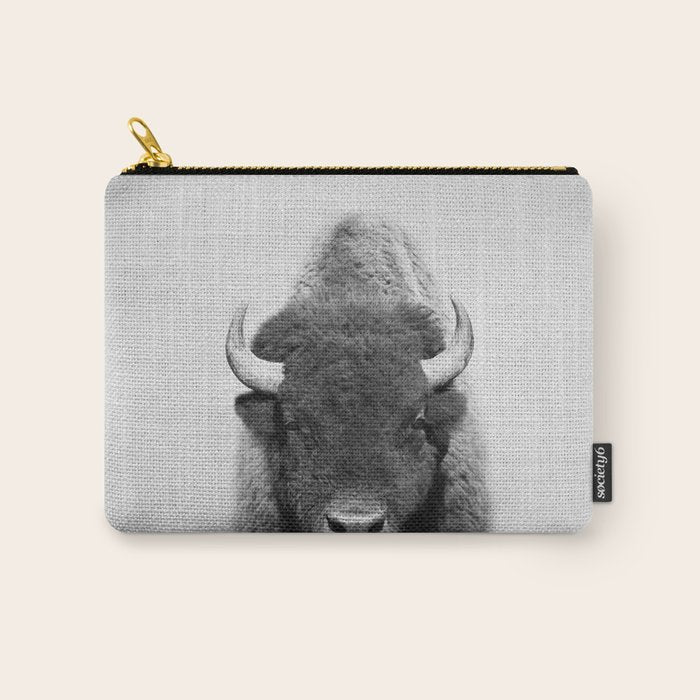 Buffalo - Black & White Carry All Pouch Gallery Image 1