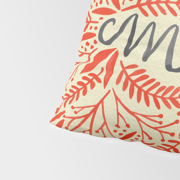 Pardon My French - Red on Cream Pillow Sham Gallery Image 4