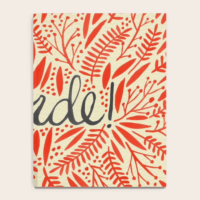 Pardon My French - Red on Cream Notebook Gallery Image 4