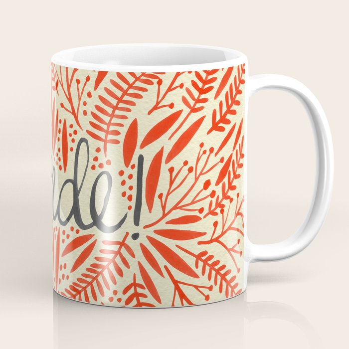 Pardon My French - Red on Cream Coffee Mug Gallery Image 1