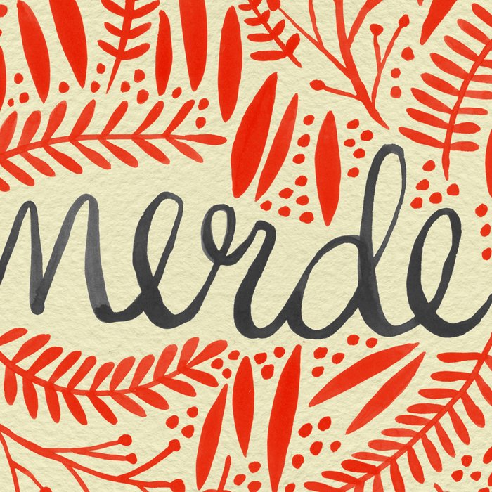 Pardon My French - Red on Cream Coffee Mug Gallery Image 2