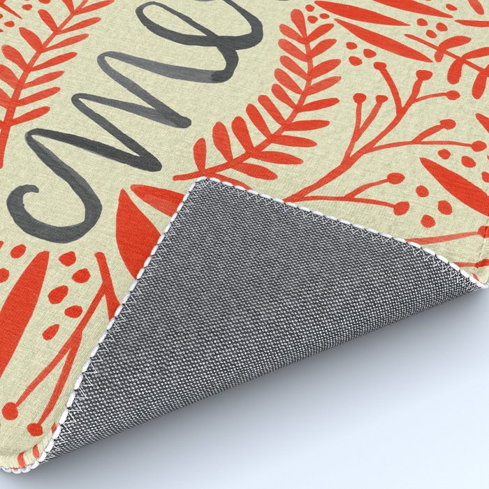 Pardon My French - Red on Cream Rug Gallery Image 4