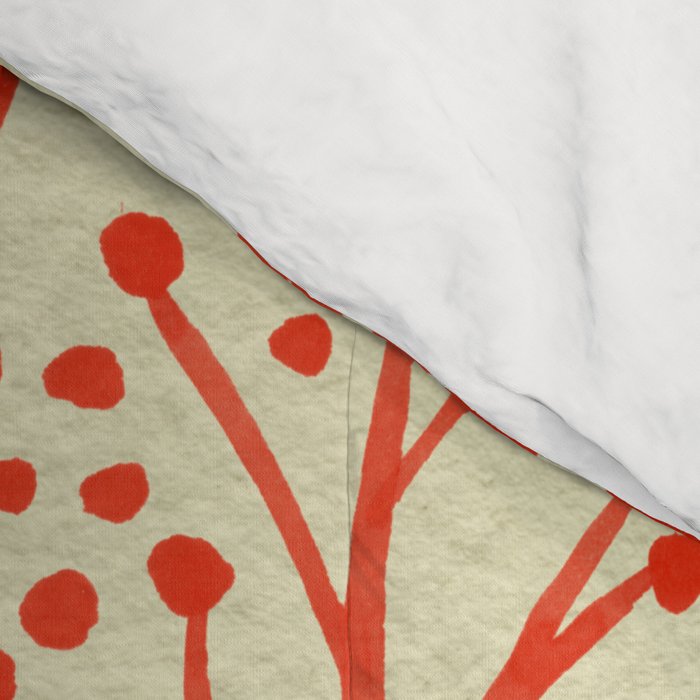 Pardon My French - Red on Cream Comforter Gallery Image 4