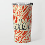 Pardon My French - Red on Cream Travel Mug Gallery Image 2