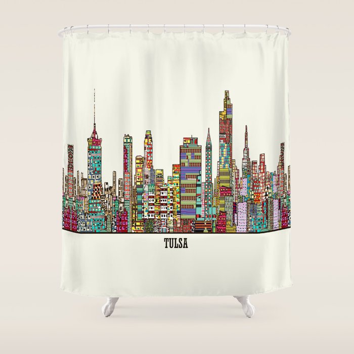 Tulsa oklahoma Shower Curtain Gallery Image 1