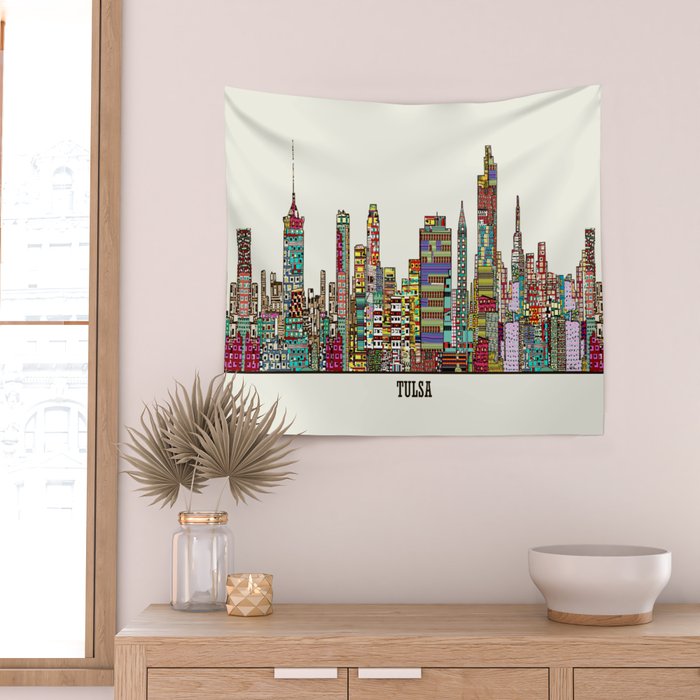 Tulsa oklahoma Wall Tapestry Gallery Image 2