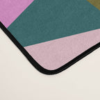 Retro Modern Pink Green Geometric Triangle Art Desk Mat Gallery Image 4