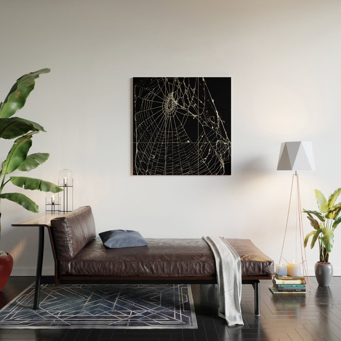 Spider Web Wood Wall Art Gallery Image 2