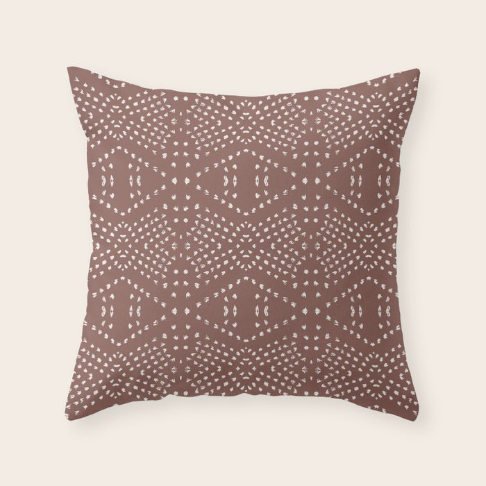 BOHO TILE CLAY Throw Pillow Gallery Image 6