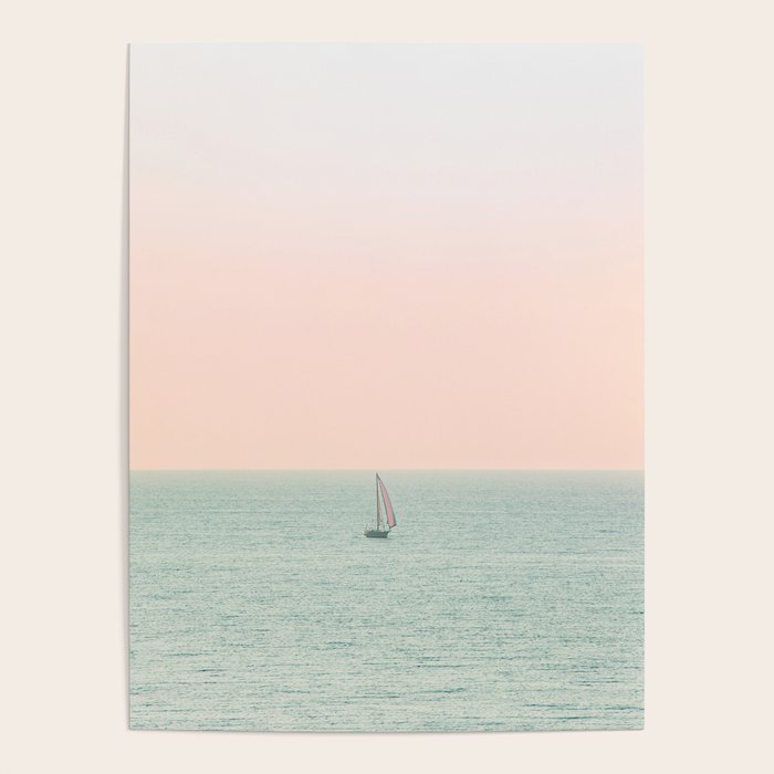 Sky Blush x Ocean Art Poster