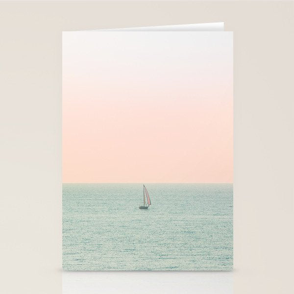 Sky Blush x Ocean Art Stationery Card Gallery Image 2