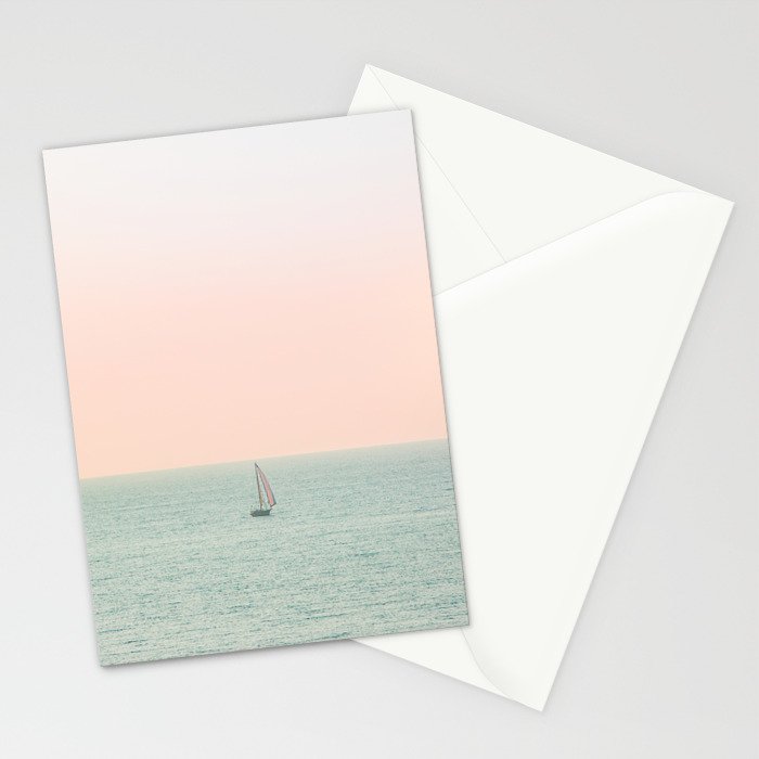 Sky Blush x Ocean Art Stationery Card Gallery Image 2