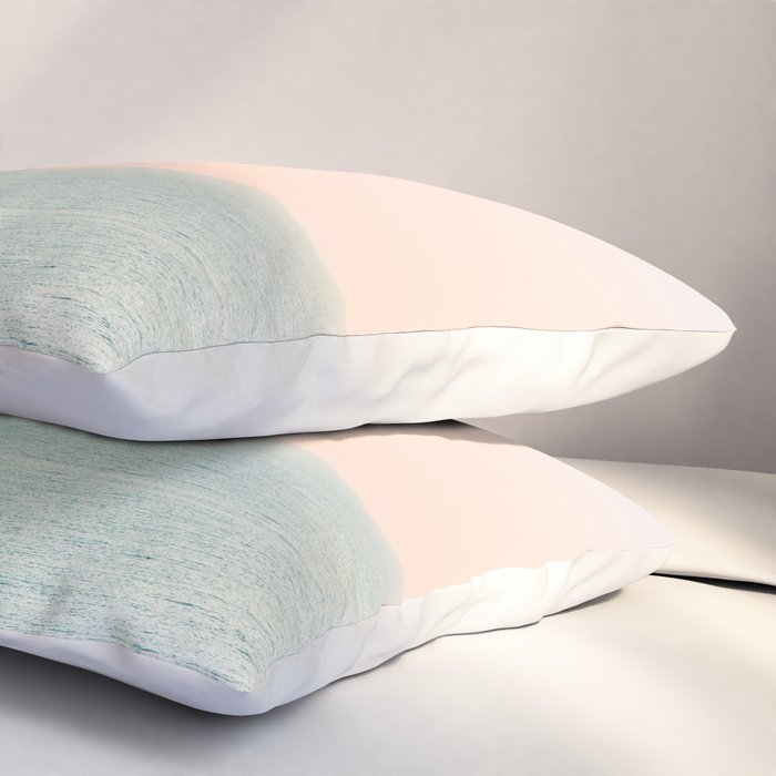 Sky Blush x Ocean Art Pillow Sham Gallery Image 3